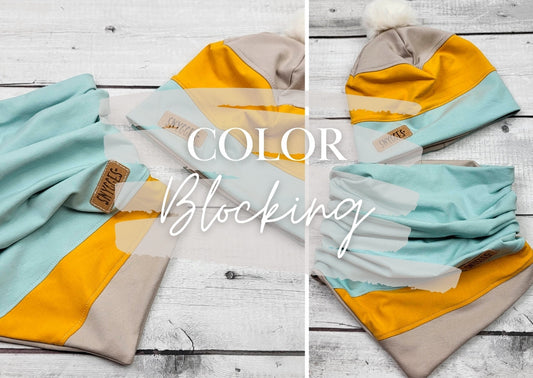 Colorblocking mit Dreiecksloop IDA und Beanie nähen