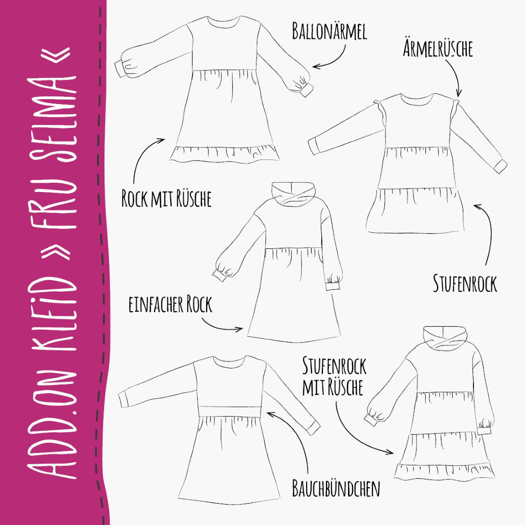 ADD-ON KLEID "FRU SELMA" - ZU HOODIE "FRU SELMA"