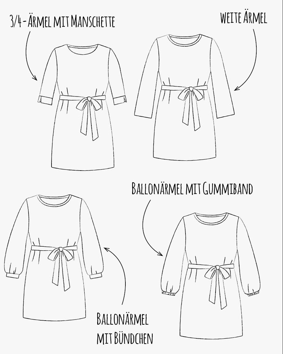 ÄRMEL-ERWEITERUNG | KLEID "INSA"