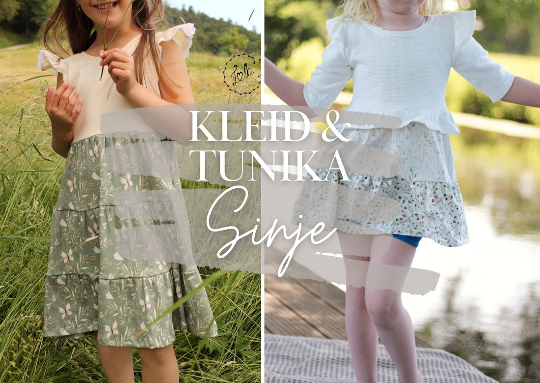 Schnittmuster Kleid und Tunika SINJE für Kinder
