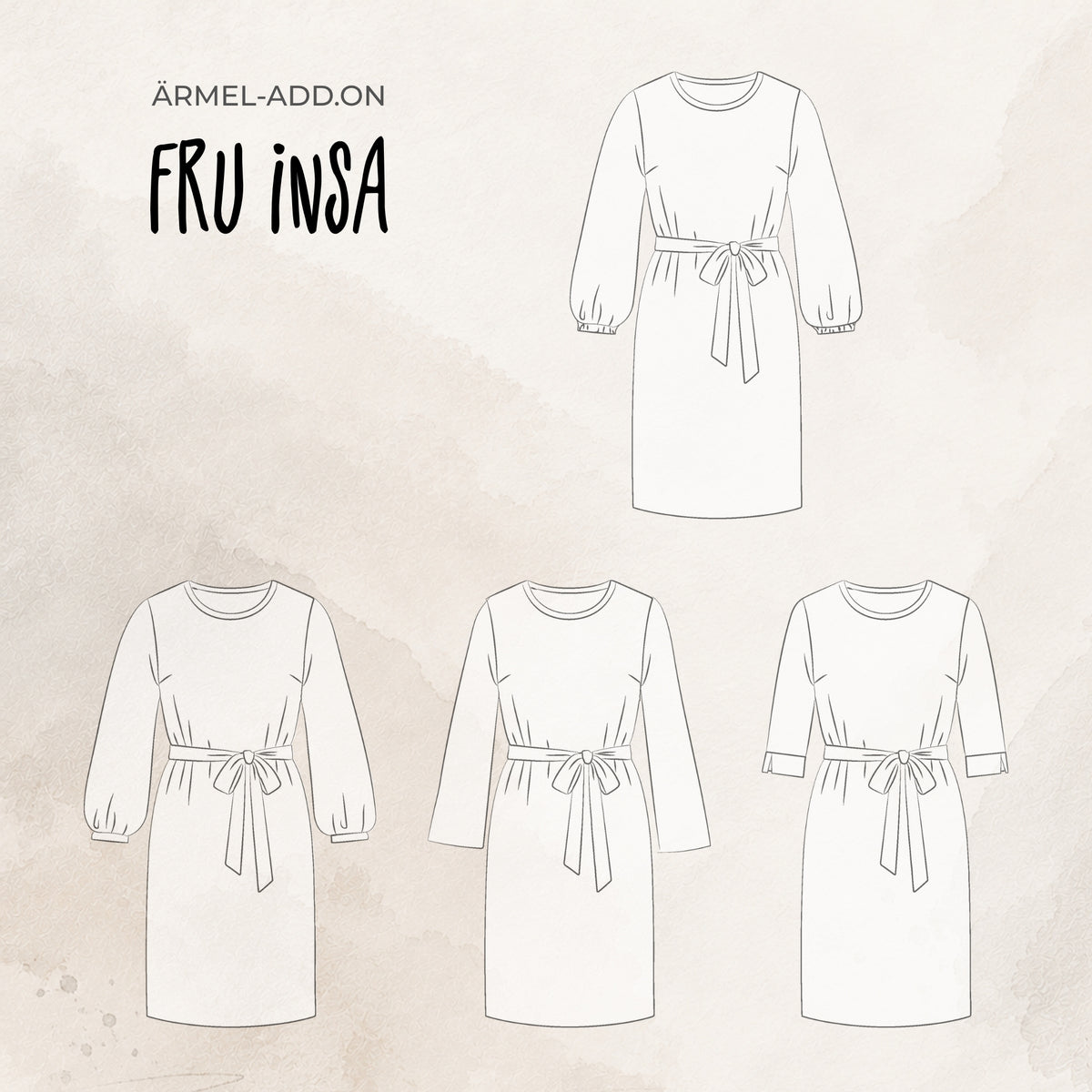 ÄRMEL-ERWEITERUNG | KLEID "FRU INSA"