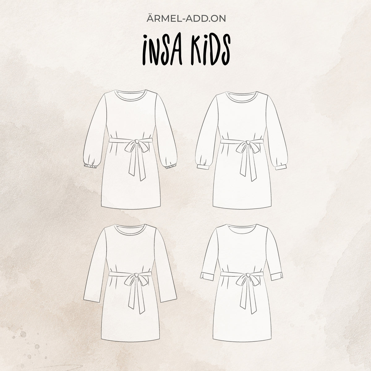 ÄRMEL-ERWEITERUNG | KLEID "INSA"